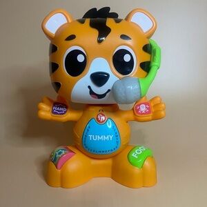 Fisher-Price Link Squad Bop & Groove Tiger Baby Learning Toy with Music & Lights